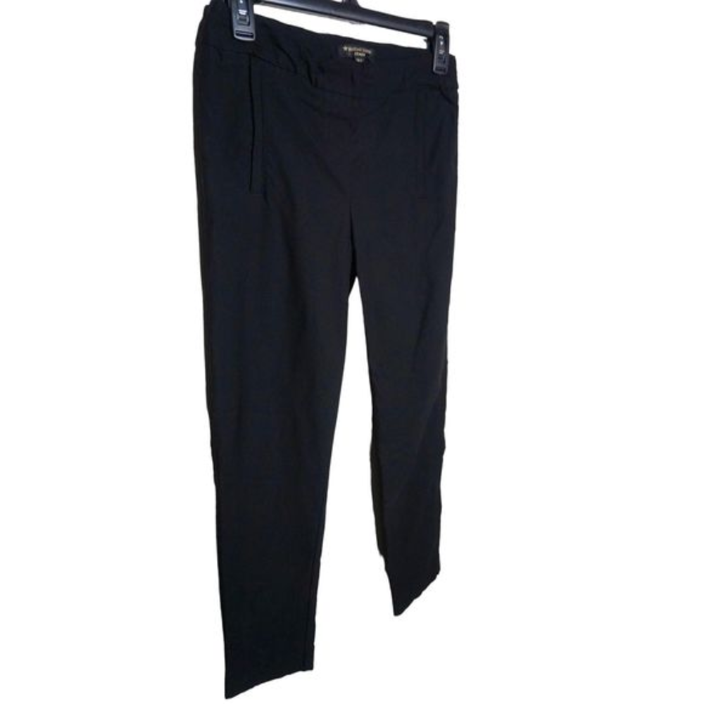 Massimo Fabbro Italy Black Ankle Stretch Dress Pants‎ Trousers Sz 4 Women's